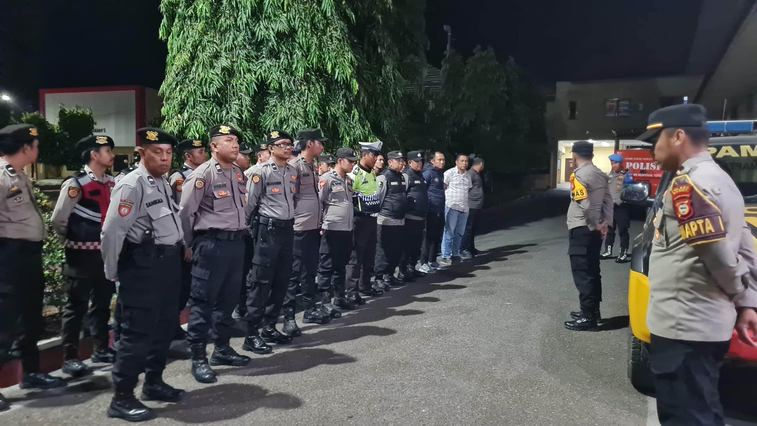 Antisipasi Kejahatan Jalanan, Polres Maros Perketat Keamanan di Malam Hari.